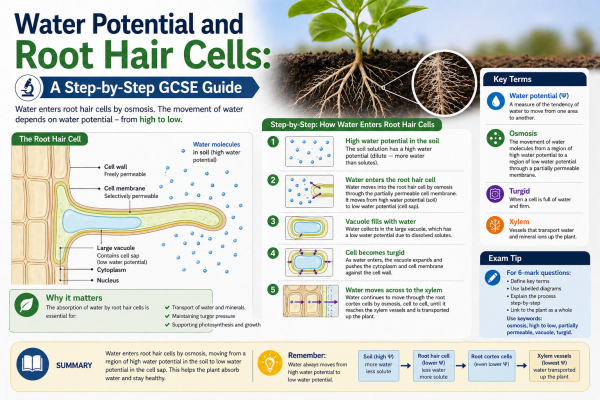 &ldquo;Water Potential and Root Hair Cells: A Step-by-Step GCSE Guide&rdquo;
